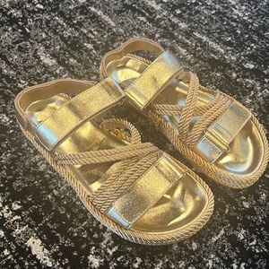 Gold Sandals